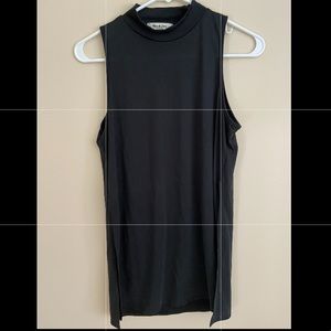 Black High Neck Tank